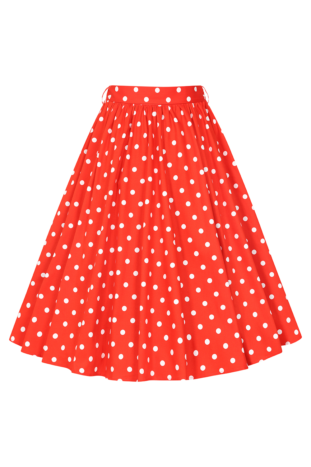 Paula Polka Dot Swing Skirt